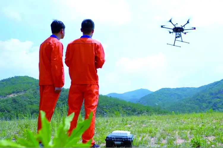 沉湖管委会无人机倾斜摄影巡检拍摄